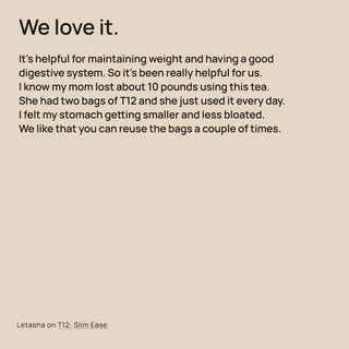 T12: Slim Ease Herbal Tea